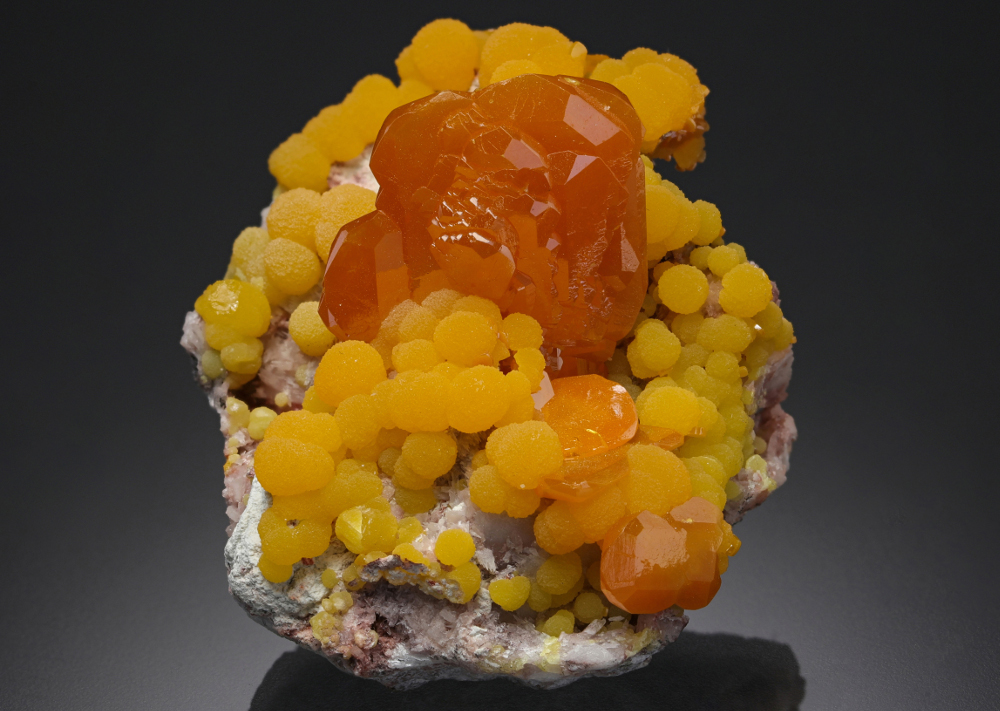 Wulfenite with Mimetite