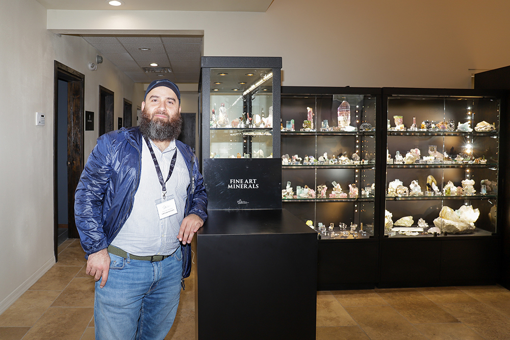 Ghulam Mustafa, owner of Fine Art Minerals